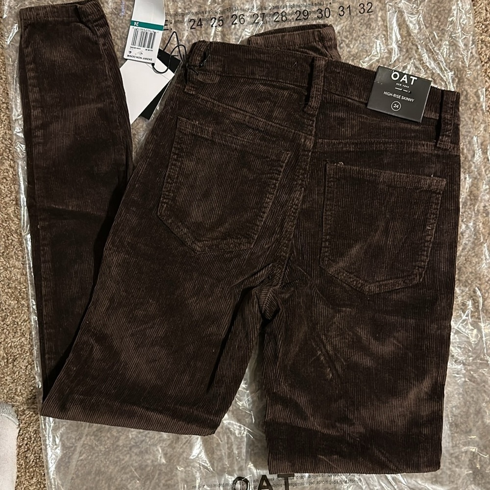 Oat New York Hi-Rise skinny Corduroy pants 24 - Picture 5 of 6